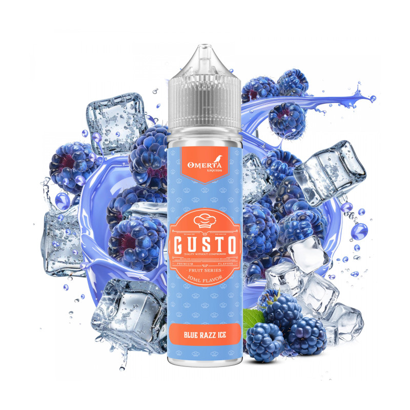 Longfill Omerta 10/60ml - Gusto Blue Razz Ice