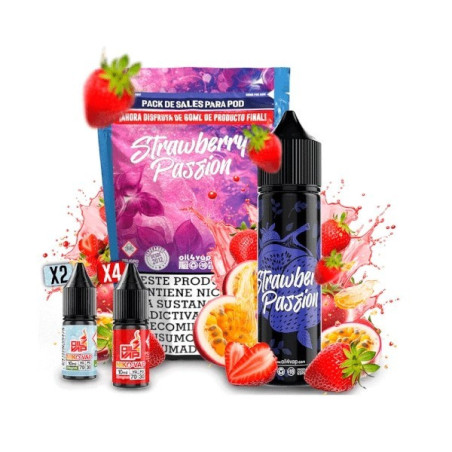 Longfill Oil4vap (Pack) 16/60ml - Strawberry Passion
