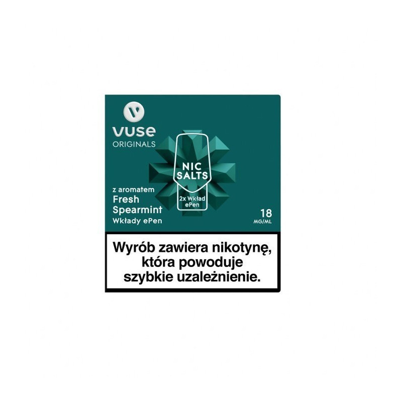 Wkłady do Vuse ePod z aromatem: Fresh Spearmint vPro 18mg/ml (2 szt.) | Eliq Vapoteur
