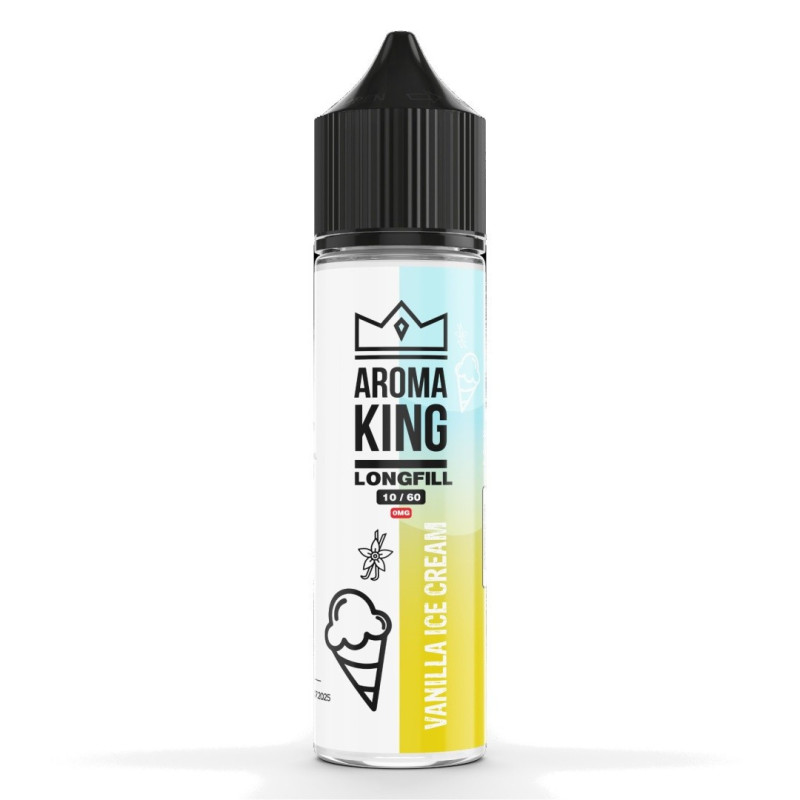 Longfill Aroma King 10/60ml - Crème Glacée à la Vanille